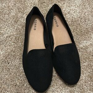 Torrid Perforated Fabric Flats Sz 10W